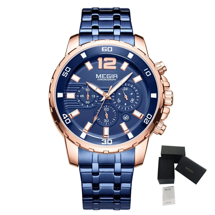 MEGIR Chronograph Quartz Men Watch Top Brand Luxury Military Wrist Watches Clock Men Relogio Masculino Business Wristwatch-15