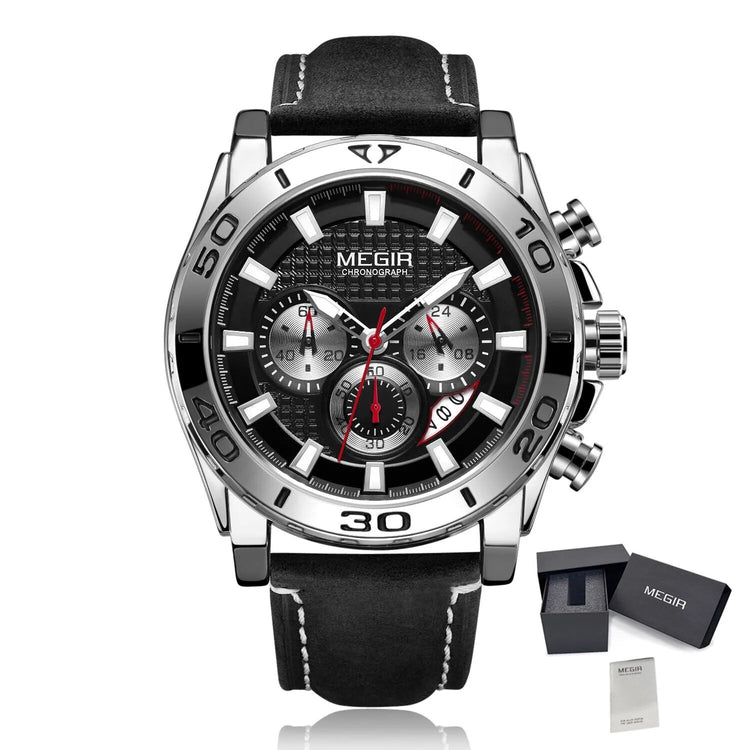 MEGIR Men Watches Brand Luxury Sports Quartz Chronograph Men&