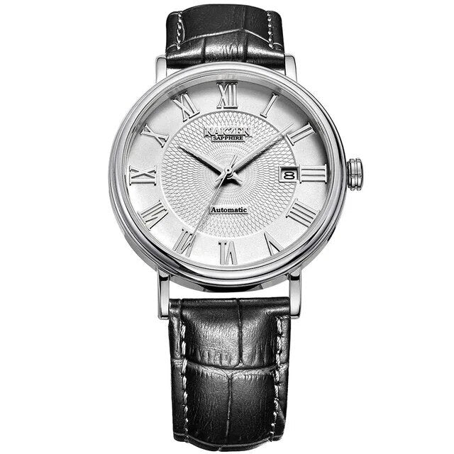 NAKZEN Men Classic Automatic Mechanical Watches Brand Luxury Man Stainless Steel Wristwatch Clock Relogio Masculino Miyota 9015-10