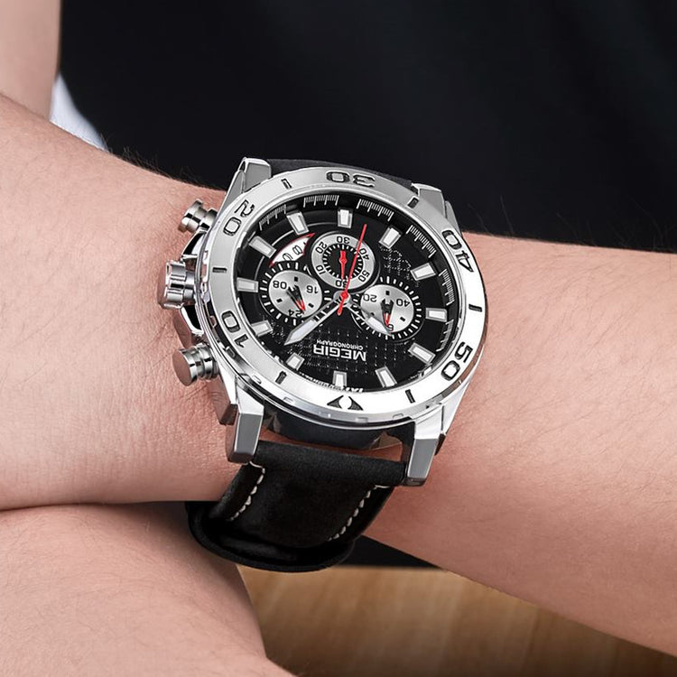 MEGIR Men Watches Brand Luxury Sports Quartz Chronograph Men&