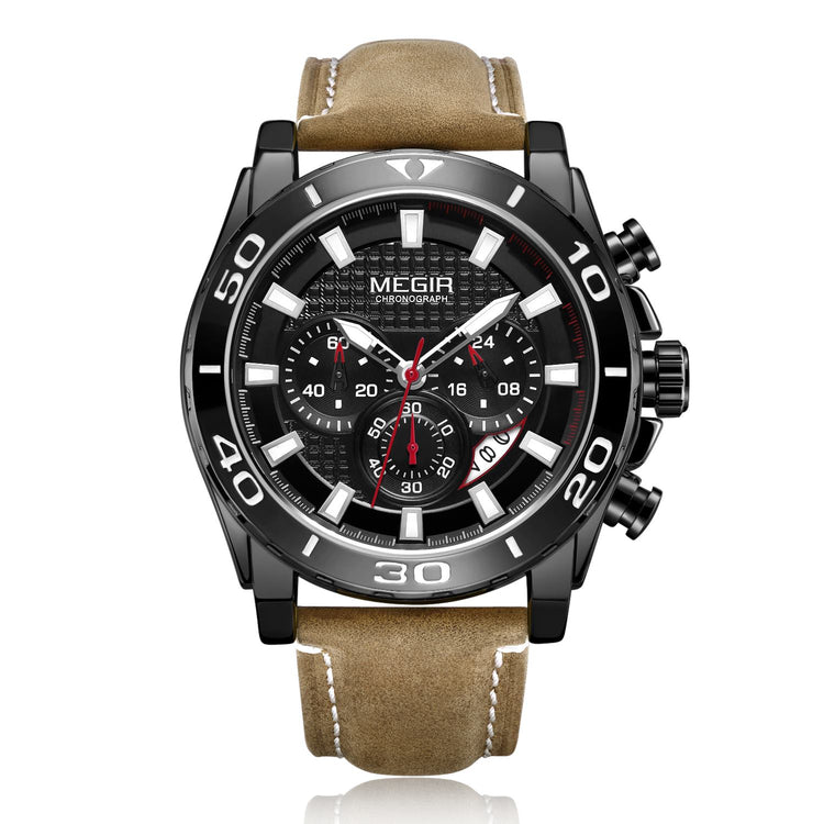 MEGIR Men Watches Brand Luxury Sports Quartz Chronograph Men&