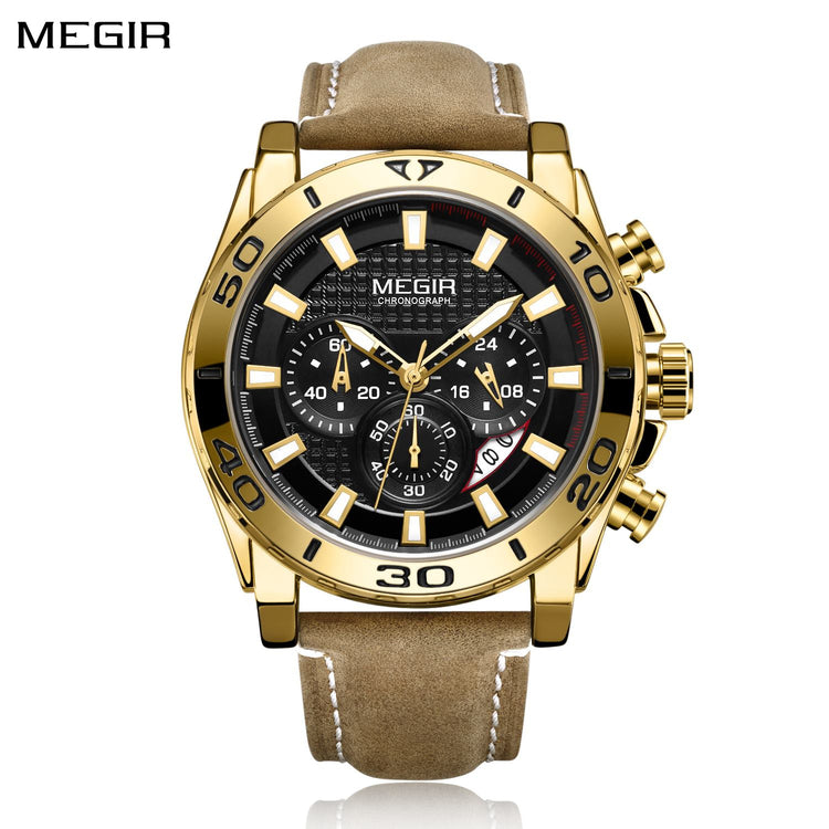 MEGIR Men Watches Brand Luxury Sports Quartz Chronograph Men&