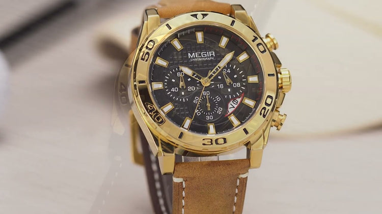 MEGIR Men Watches Brand Luxury Sports Quartz Chronograph Men&