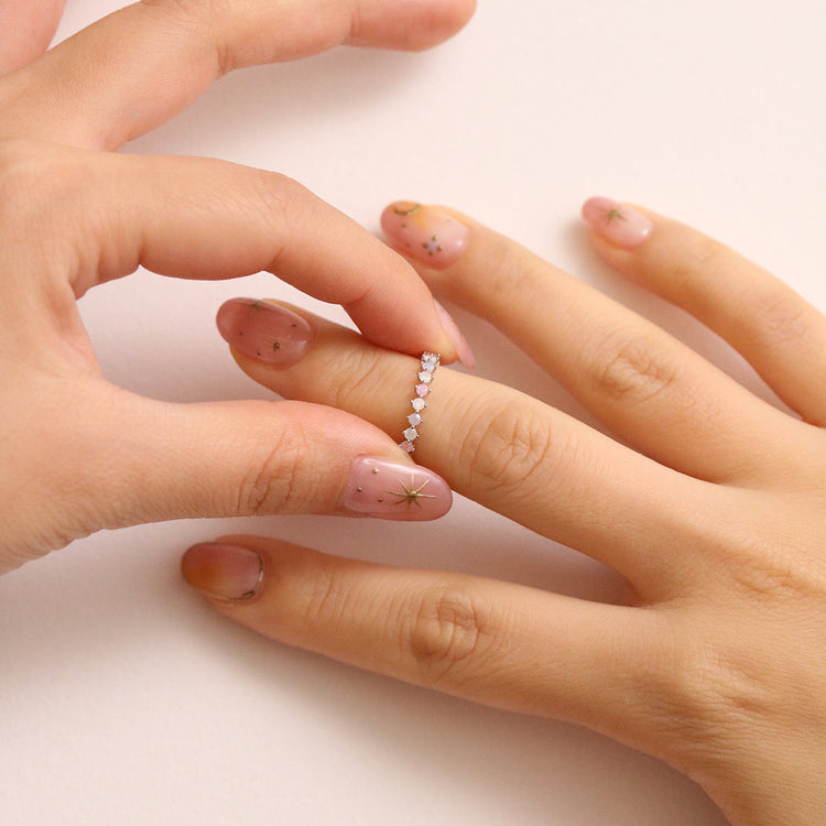 Triple Gemstone Ring-4