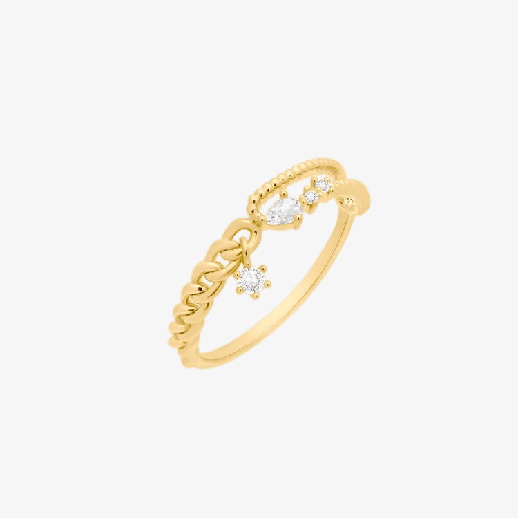 Cubic dangle chain ring-0