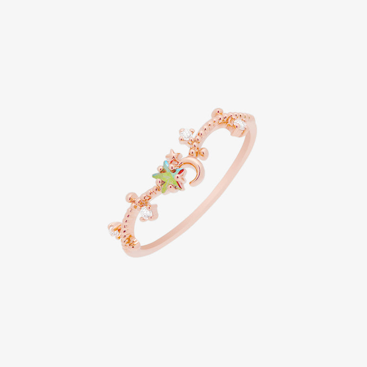 Smoky topaz star ring-5