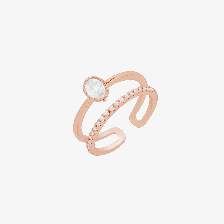 Double Sparkle Layered Ring-6