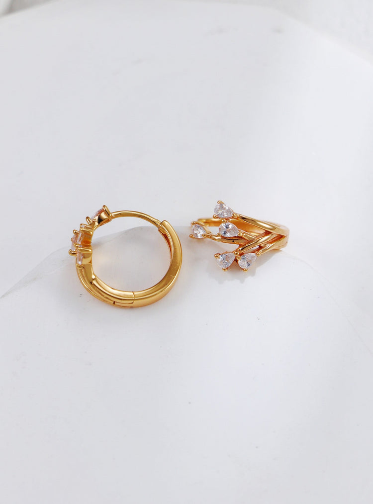 Elegant Design Zircon Earrings-3