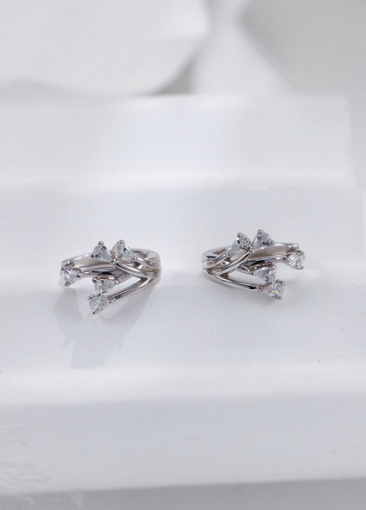 Elegant Design Zircon Earrings-4