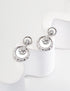 Minimalist Round Zircon Drop Earrings-2