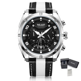 MEGIR Chronograph Sport Watch Men Quartz Wristwatches Clock Fashion Leather Army Military Watches Hour Time Relogio Masculino-12