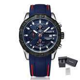 MEGIR Fashion Sport Watches for Men Top Brand Military Quartz Wristwatch Calendar Male Clock Chronograph Montre Homme 2055-17