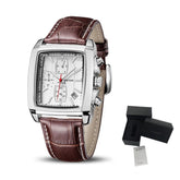 MEGIR Watch Men Business Wristwatch Rectangle Quartz Military Watches Waterproof Luminous Leather Casual Moda Clock Reloj Hombre-17