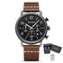 MEGIR Fashion Mens Watches Luxury Sport Quartz Wrist Watch Steel Mesh Business Casual Watches Calendar Leather Band Man Clock-17