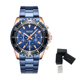 MEGIR Original Luxury Business Quartz Watch Men Brand Stainless Steel Chronograph Military WristWatch Clock Relogio Masculino-16
