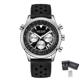 MEGIR Luxury Watches Men Fashion Silicone Band Quartz Military WristWatch Waterproof Big Dial Sport Chronograph with Date Clock-16