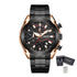 MEGIR Fashion Men Watches Luxury Business Watch for Men Stainless Steel Quartz Wrist Watch Calendar Date Clock Reloj Hombre 2065-16