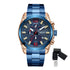 MEGIR Original Luxury Men Chronograph Stainless Steel Wristwatch Waterproof Luminous Quartz Watch Clock Calendar Reloj Hombre-14