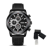 MEGIR Brand Luxury Sport Quartz Watch Silicone Chronograph Men Wristwatches Waterproof Male Calendar Clock Wrist Watch 2101-17