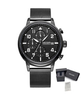 MEGIR Luxury Watches for Mens Casual Business Quartz Wrist Watch Calendar Date Man Clock Chronograph Relogio Masculino 2157-18