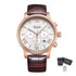 MEGIR Brown Retro Sports Quartz Men&