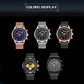 MEGIR Fashion Watch for Men Top Luxury Big Dial Business Quartz Watches Waterproof Steel Wrist Watch Clock Relogio Masculino-7