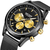 MEGIR Fashion Watch for Men Top Luxury Big Dial Business Quartz Watches Waterproof Steel Wrist Watch Clock Relogio Masculino-10