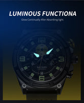 MEGIR Man Chronograph Top Brand Luxury Military Sports Watches for Men Waterproof Date Silicone Wristwatch Clock Reloj Hombre-9
