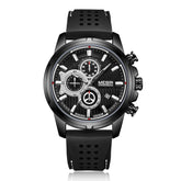 MEGIR Brand Luxury Sport Quartz Watch Silicone Chronograph Men Wristwatches Waterproof Male Calendar Clock Wrist Watch 2101-9