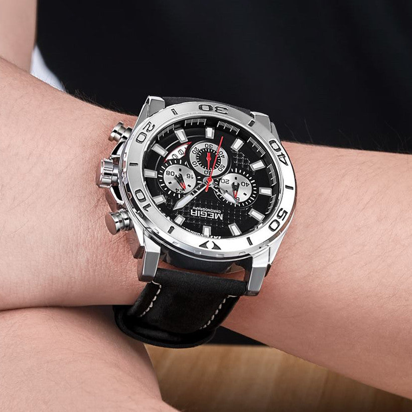 MEGIR Men Watches Brand Luxury Sports Quartz Chronograph Men&