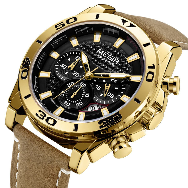 MEGIR Men Watches Brand Luxury Sports Quartz Chronograph Men&
