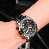 MEGIR Fashion Men Watches Luxury Business Watch for Men Stainless Steel Quartz Wrist Watch Calendar Date Clock Reloj Hombre 2065-2