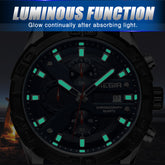 MEGIR Fashion Sport Watches for Men Top Brand Military Quartz Wristwatch Calendar Male Clock Chronograph Montre Homme 2055-12