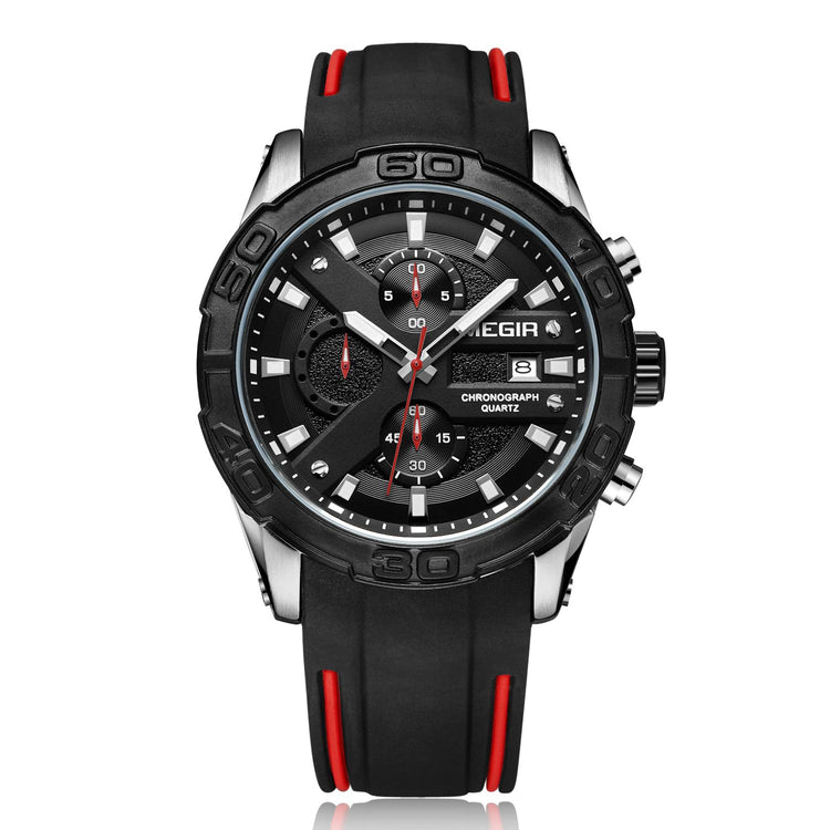 MEGIR Fashion Sport Watches for Men Top Brand Military Quartz Wristwatch Calendar Male Clock Chronograph Montre Homme 2055-8