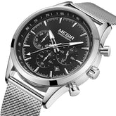 MEGIR Fashion Watch for Men Top Luxury Big Dial Business Quartz Watches Waterproof Steel Wrist Watch Clock Relogio Masculino-11