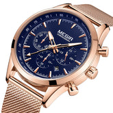 MEGIR Fashion Watch for Men Top Luxury Big Dial Business Quartz Watches Waterproof Steel Wrist Watch Clock Relogio Masculino-13