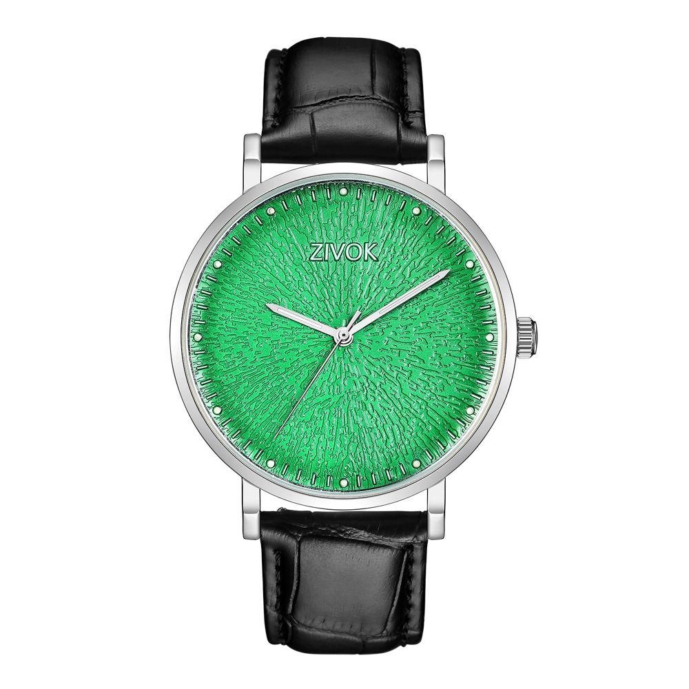 ZIVOK Fashion Quartz Wristwatch Men Sports Watches Waterproof Leather Strap Men&