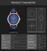 ZIVOK Fashion Quartz Wristwatch Men Sports Watches Waterproof Leather Strap Men&