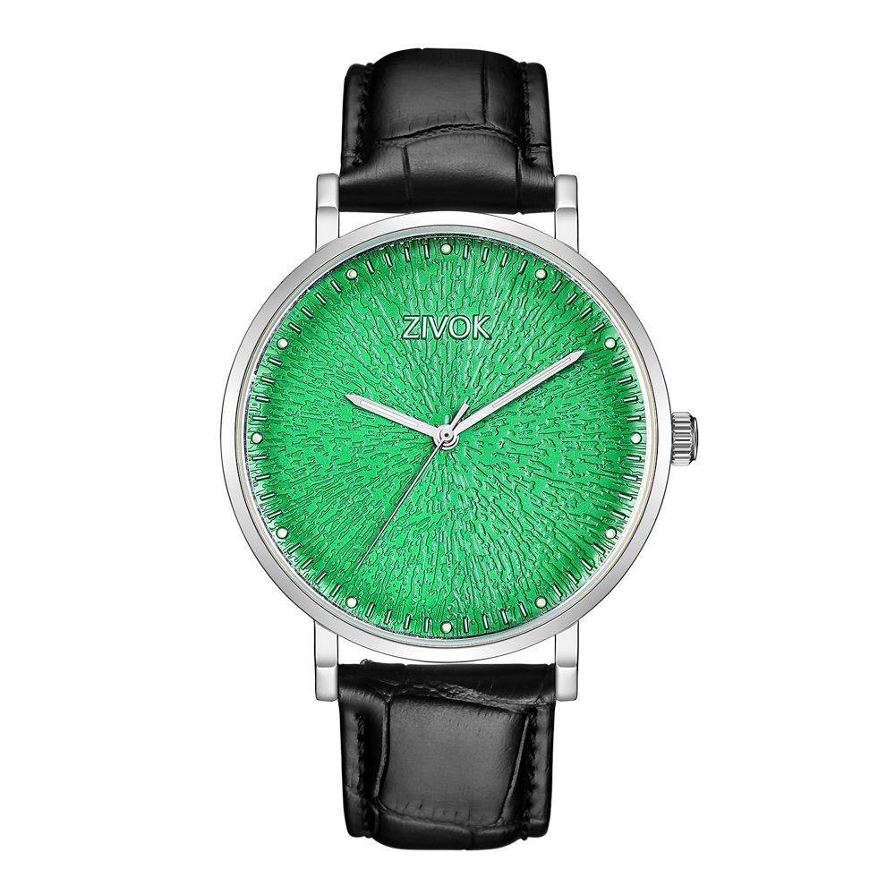 ZIVOK Fashion Quartz Wristwatch Men Sports Watches Waterproof Leather Strap Men&
