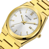 MEGIR Luxury Business Watches for Men Stainless Steel Strap Waterproof Calendar Male Quartz Wristwatch Clock Reloj Hombre 1086-10