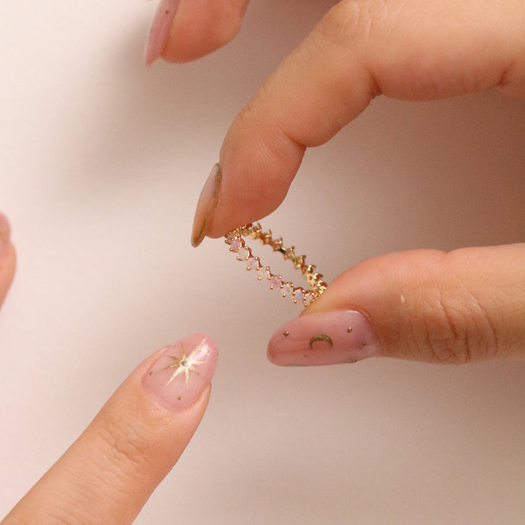 Triple Gemstone Ring-1