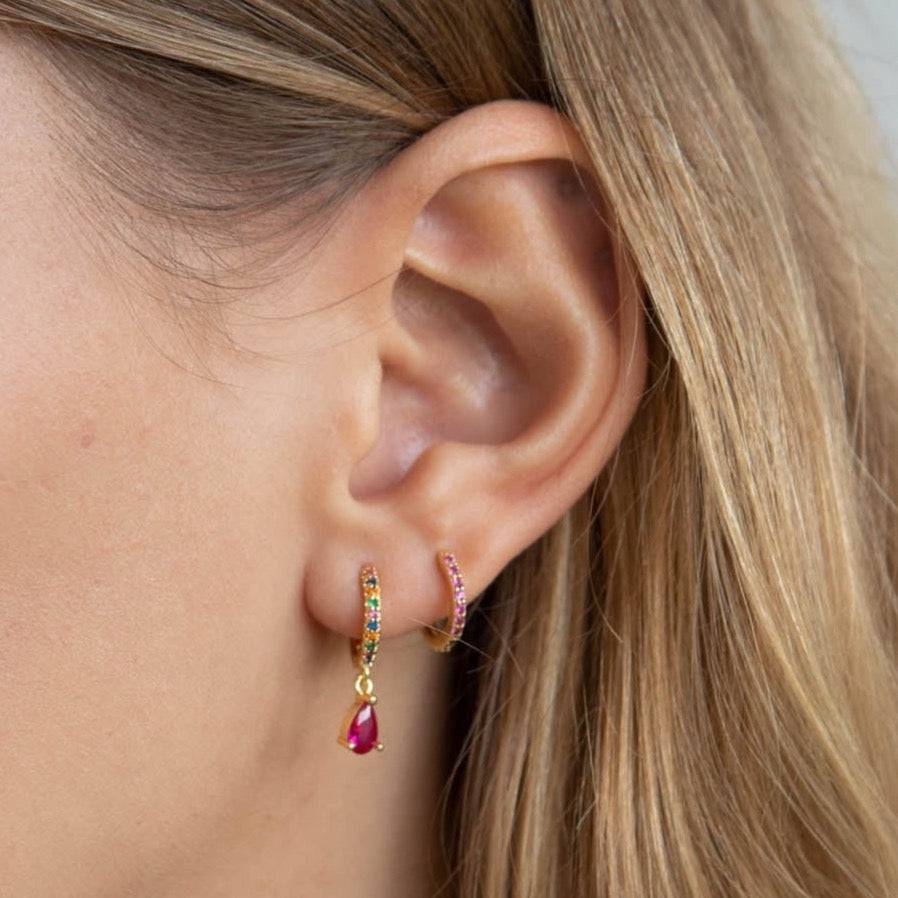 Juliette Huggie Hoops-3