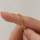 Green gemstone ring-3