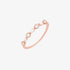 White Cubic oval circle ring-2