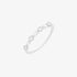 White Cubic oval circle ring-1