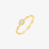 Elegant moonstone rose ring with a delicate flower design and gold band for stylish women.