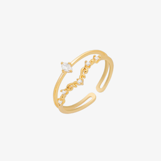 Cubic Harmony Layered Ring-0