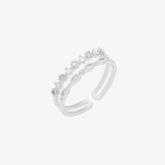 Peridot Cubic Layered Ring-5