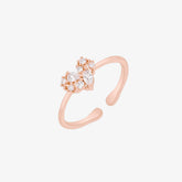 Cubic Love Heart Ring-5