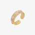 Moonstone flower layered ring-0
